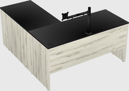 L-shaped office desk