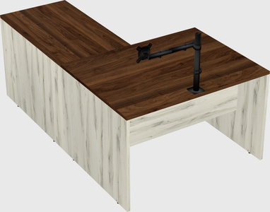 L-shaped office desk
