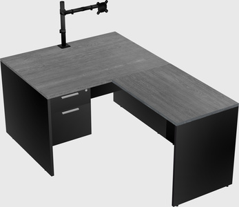 L-shaped office desk