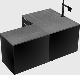 L-shaped office desk