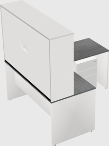 L-shaped office desk