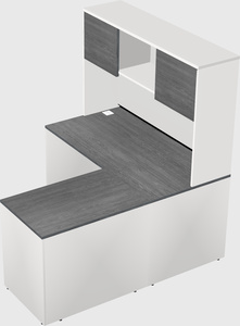 L-shaped office desk