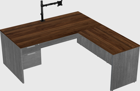 L-shaped office desk