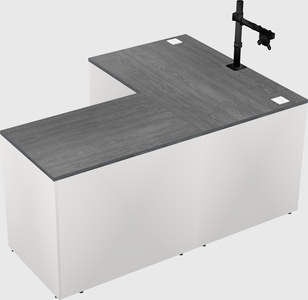 L-shaped office desk