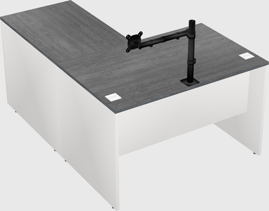 L-shaped office desk