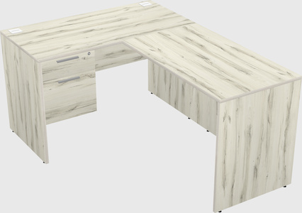 L-shaped office desk