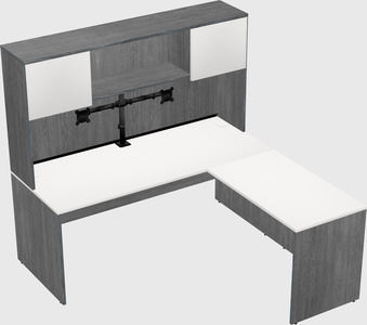 L-shaped office desk