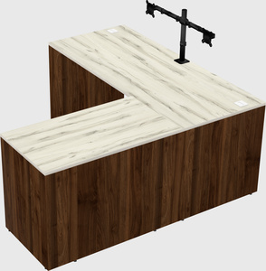 L-shaped office desk