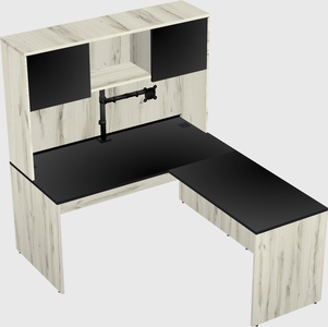 L-shaped office desk