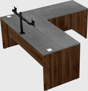 L-shaped office desk