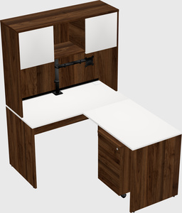 L-shaped office desk