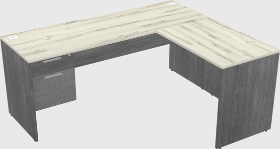 L-shaped office desk