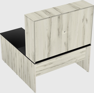 L-shaped office desk