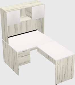 L-shaped office desk