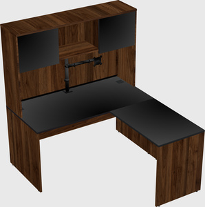 L-shaped office desk