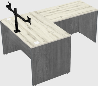 L-shaped office desk