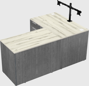 L-shaped office desk