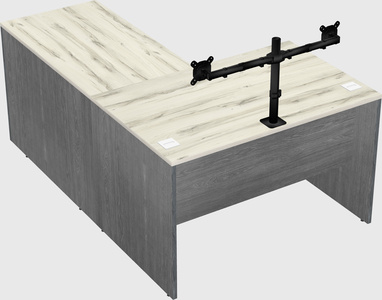 L-shaped office desk
