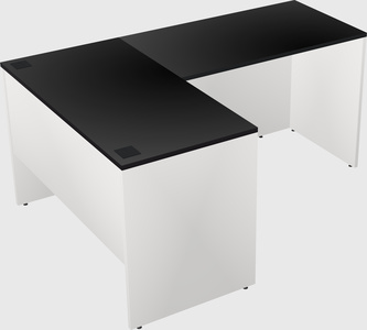 L-shaped office desk