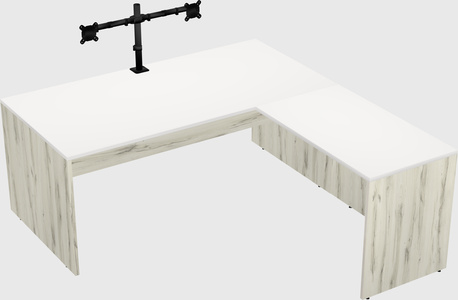 L-shaped office desk