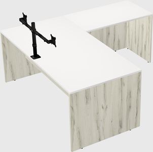 L-shaped office desk