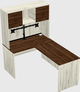 L-shaped office desk