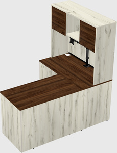 L-shaped office desk