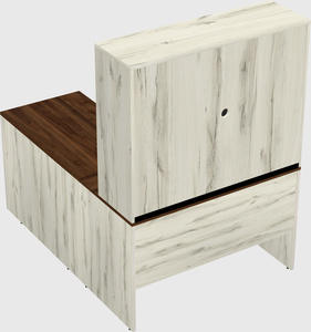L-shaped office desk