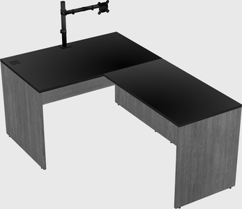 L-shaped office desk