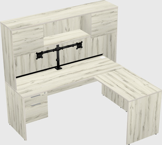 L-shaped office desk