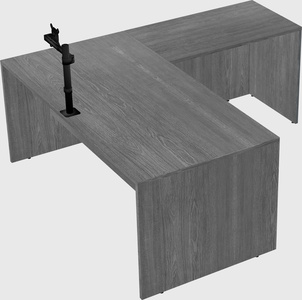 L-shaped office desk