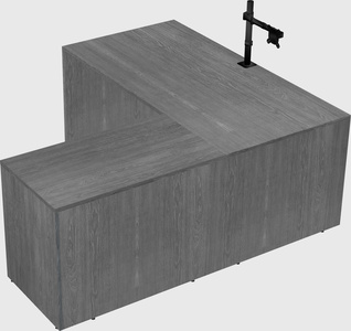 L-shaped office desk