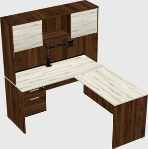 L-shaped office desk