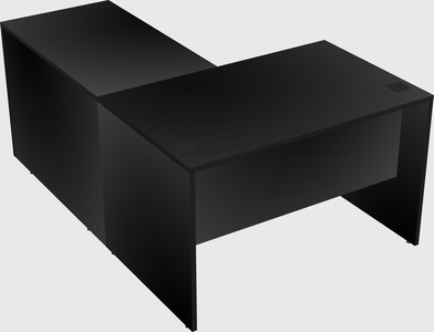 L-shaped office desk