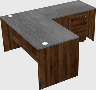 L-shaped office desk
