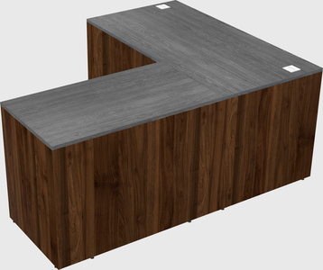 L-shaped office desk
