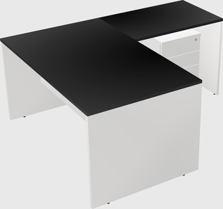 L-shaped office desk