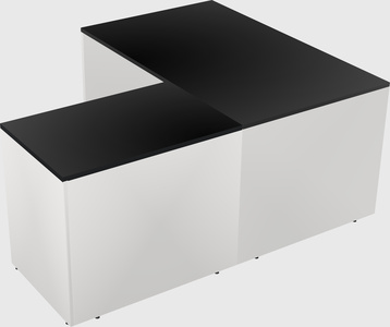 L-shaped office desk