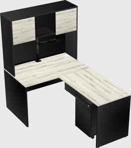 L-shaped office desk