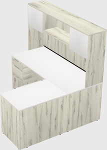 L-shaped office desk