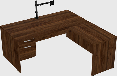 L-shaped office desk