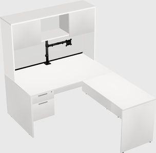 L-shaped office desk