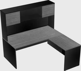 L-shaped office desk