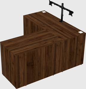 L-shaped office desk