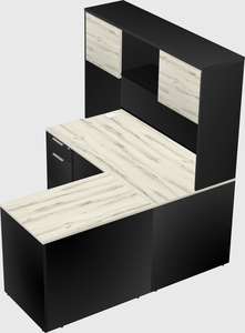 L-shaped office desk