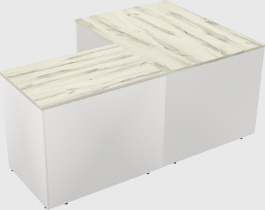 L-shaped office desk