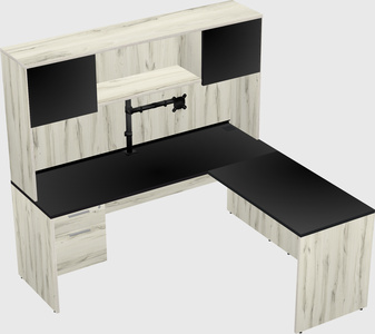L-shaped office desk