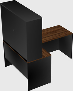 L-shaped office desk