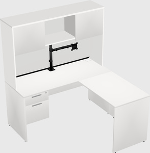 L-shaped office desk
