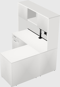 L-shaped office desk